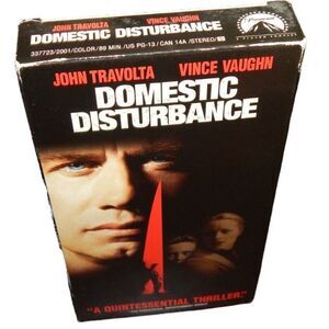 Domestic Disturbance Vince Vaughn John Travolta VHS in original paper case
